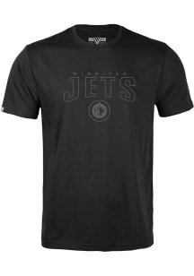 Levelwear Winnipeg Jets Youth Black Richmond Jr Darkmoon Short Sleeve T-Shirt