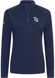 Levelwear Tampa Bay Rays Womens Navy Blue Flex Insignia Qtr Zip Pullover