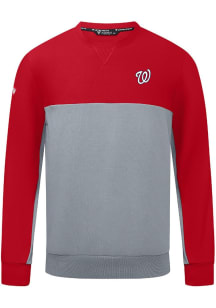 Levelwear Washington Nationals Mens Red Legacy Insignia Long Sleeve Crew Sweatshirt
