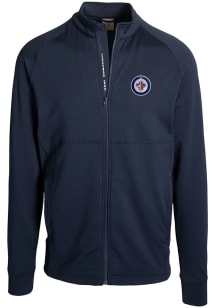 Levelwear Winnipeg Jets Mens Navy Blue Nitro Track Jacket