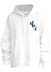 Detroit Womens White Moonbeam Hooded Sweatshirt