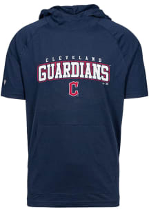 Levelwear Cleveland Guardians Navy Blue Phase Short Sleeve Hoods