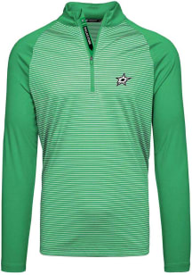 Levelwear Dallas Stars Mens Green Charter Long Sleeve Qtr Zip Pullover