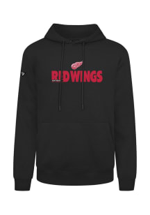 Levelwear Detroit Red Wings Mens Black Podium Long Sleeve Hoodie