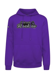 Levelwear Colorado Rockies Mens Purple Podium Long Sleeve Hoodie