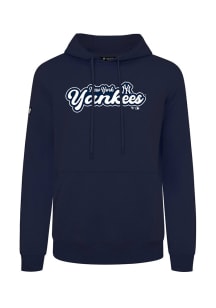 Levelwear New York Yankees Mens Navy Blue Podium Long Sleeve Hoodie