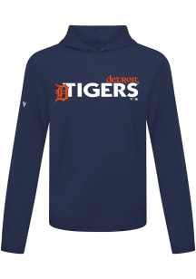 Levelwear Detroit Tigers Mens Navy Blue Anthem Long Sleeve Lightweight Hoodie