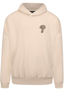 Levelwear Philadelphia Phillies Mens Oatmeal Contact Desert Shadow Long Sleeve Hoodie