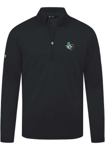 Levelwear Dallas Stars Mens Black Heron Long Sleeve Qtr Zip Pullover