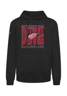 Levelwear Detroit Red Wings Mens Black Podium Long Sleeve Hoodie