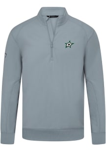 Levelwear Dallas Stars Mens Grey Upright Long Sleeve Qtr Zip Pullover