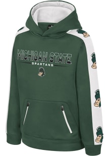 Colosseum Michigan State Spartans Youth Green Bandit Long Sleeve Hoodie