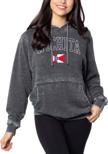 Wichita Womens Charcoal Everybody Hoodie Hooded Sweatshirt