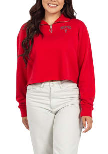 Texas Tech Red Raiders Womens Red Team Pride Qtr Zip