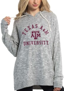 Texas A&M Aggies Womens Grey Cozy Tunic Hooded Sweatshirt