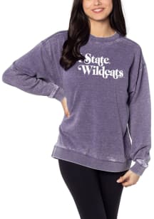 K-State Wildcats Womens Lavender Campus Crew Sweatshirt