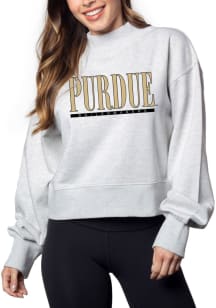 Purdue Boilermakers Womens Grey Hailey Crew Sweatshirt