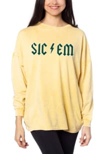 Baylor Bears Womens Gold Big LS Tee