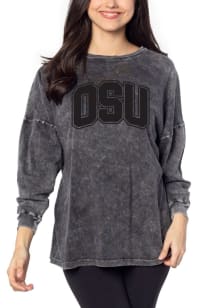 Oklahoma State Cowboys Womens Black Big LS Tee