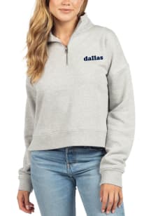 Dallas Ft Worth Womens Grey Graphic Original Qtr Zip