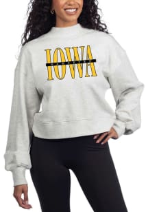 Iowa Hawkeyes Womens Grey Hailey Crew Sweatshirt