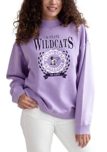K-State Wildcats Womens Purple Nantucket Crew Sweatshirt