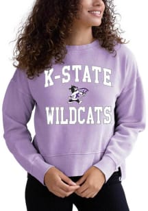K-State Wildcats Womens Purple Malibu Crew Sweatshirt