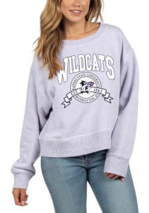 K-State Wildcats Womens Purple Cool Down Crew Sweatshirt