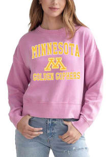 Minnesota Golden Gophers Womens Maroon Malibu Crew Sweatshirt