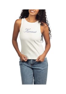 Kansas Jayhawks Womens White Classic Tank Top