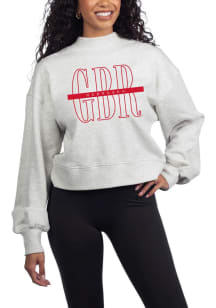 Nebraska Cornhuskers Womens Grey Hailey Crew Sweatshirt