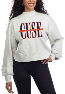 Syracuse Orange Womens Grey Hailey Crew Sweatshirt