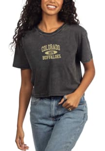 Colorado Buffaloes Womens Black Short N Sweet Short Sleeve T-Shirt