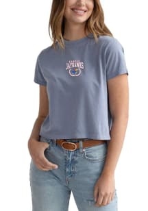 Kansas Jayhawks Womens Navy Blue Montauk Short Sleeve T-Shirt