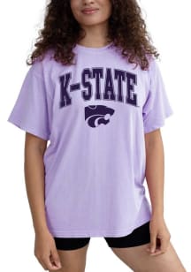 K-State Wildcats Womens Purple OBX Short Sleeve T-Shirt