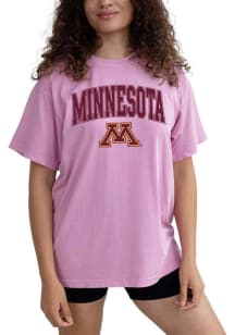 Minnesota Golden Gophers Womens Maroon OBX Short Sleeve T-Shirt