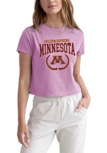 Minnesota Golden Gophers Womens Maroon Montauk Short Sleeve T-Shirt