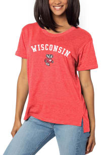 Wisconsin Badgers Womens Red Must Have Short Sleeve T-Shirt