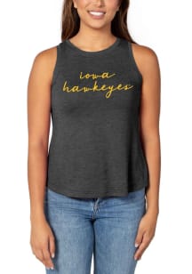 Iowa Hawkeyes Womens Black Swing Tank Top
