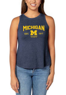 Michigan Wolverines Womens Blue Swing Tank Top