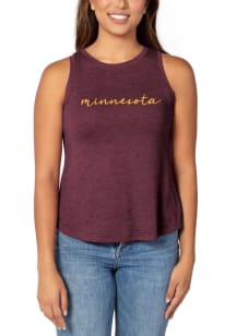 Minnesota Golden Gophers Womens Maroon Swing Tank Top