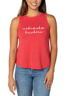 Nebraska Cornhuskers Womens Red Swing Tank Top
