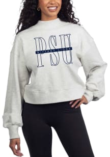 Penn State Nittany Lions Womens Grey Strike Through Crew Sweatshirt