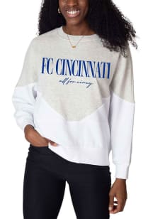FC Cincinnati Womens White Heritage Crew Sweatshirt