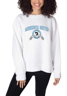 Minnesota United FC Womens White Sunset Crew Sweatshirt