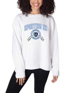 Sporting Kansas City Womens White Sunset Crew Sweatshirt
