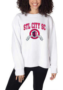 St Louis City SC Womens White Sunset Crew Sweatshirt