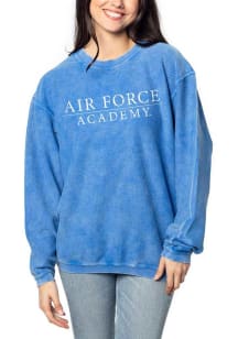 Air Force Falcons Womens Blue Corded Crew Sweatshirt