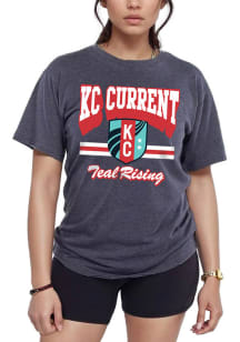 KC Current Womens Navy Blue Heritage Short Sleeve T-Shirt