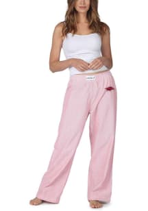 Arkansas Razorbacks Womens Red Striped Loungewear Sleep Pants